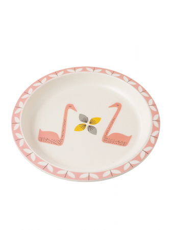 Set 5 piese pentru masa bebelusi, din bambus, model Swan - Fresk [4]