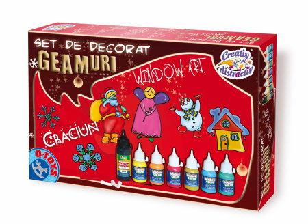 Jucarii, Copii & Bebe - Set Decorat Geamuri - Craciun