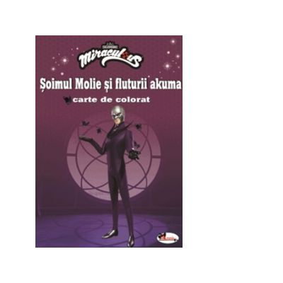 Carti pentru copii - Soimul Molie si fluturii Akuma. Carte de colorat