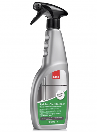 Curatenie & Intretinere - Solutie curatare inox cu pulverizator SANO Stainless Steel, 500 ml