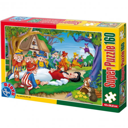 Jucarii, Copii & Bebe - Super Puzzle Alba ca Zapada 160 Piese D-TOYS