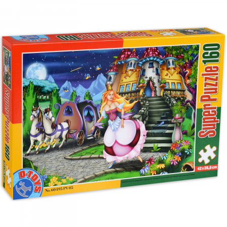 Jucarii, Copii & Bebe - Super Puzzle Cenusareasa 160 Piese D-TOYS