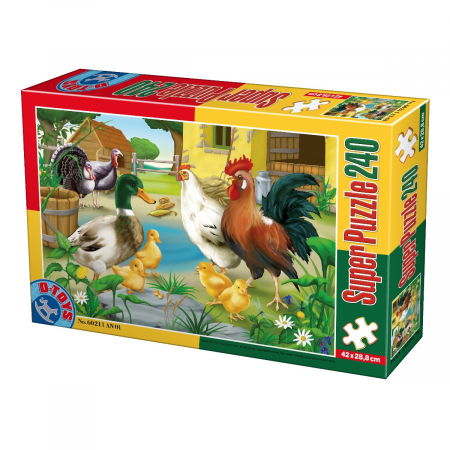 Jucarii, Copii & Bebe - Super Puzzle Pasari 160 Piese D-TOYS