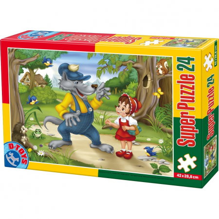 Jucarii, Copii & Bebe - Super Puzzle Scufita Rosie 24 Piese