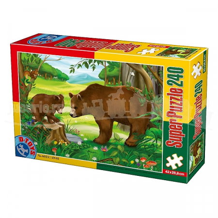 Jucarii, Copii & Bebe - Super Puzzle Ursi 240 Piese D-TOYS