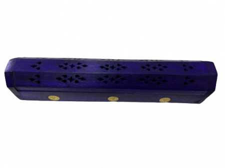 Relaxare - Suport lemn betisoare parfumate si conuri Cufar Violet