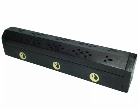 Relaxare - Suport lemn betisoare parfumate si conuri Cufar Negru