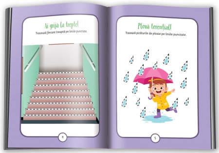 Trasez forme 4-5 ani. Invat sa scriu! Caiet pentru dezvoltarea motricitatii fine si pregatirea pentru scriere. Gradinita [1]