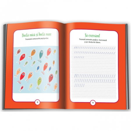 Trasez semne grafice 5-6 ani. Invat sa scriu! Caiet pentru exersarea semnelor grafice si pregatirea pentru invatarea scrierii cursive. Clasa pregatitoare [2]