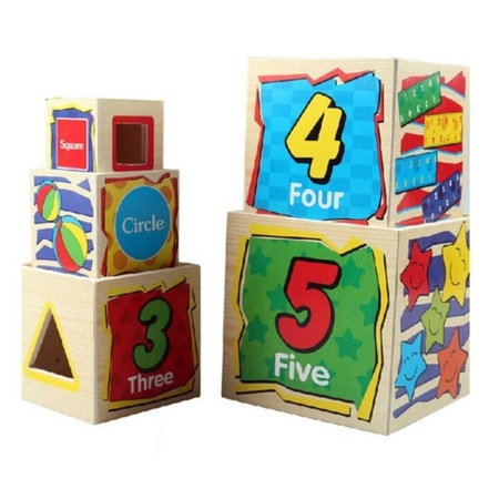 Jucarii, Copii & Bebe - Turn 5 Cuburi, Wisdom Shape Set Box