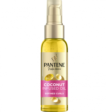 Masca si Tratament - Ulei de par Pantene Pro-V imbogatit cu Ulei de Cocos, 100 ml