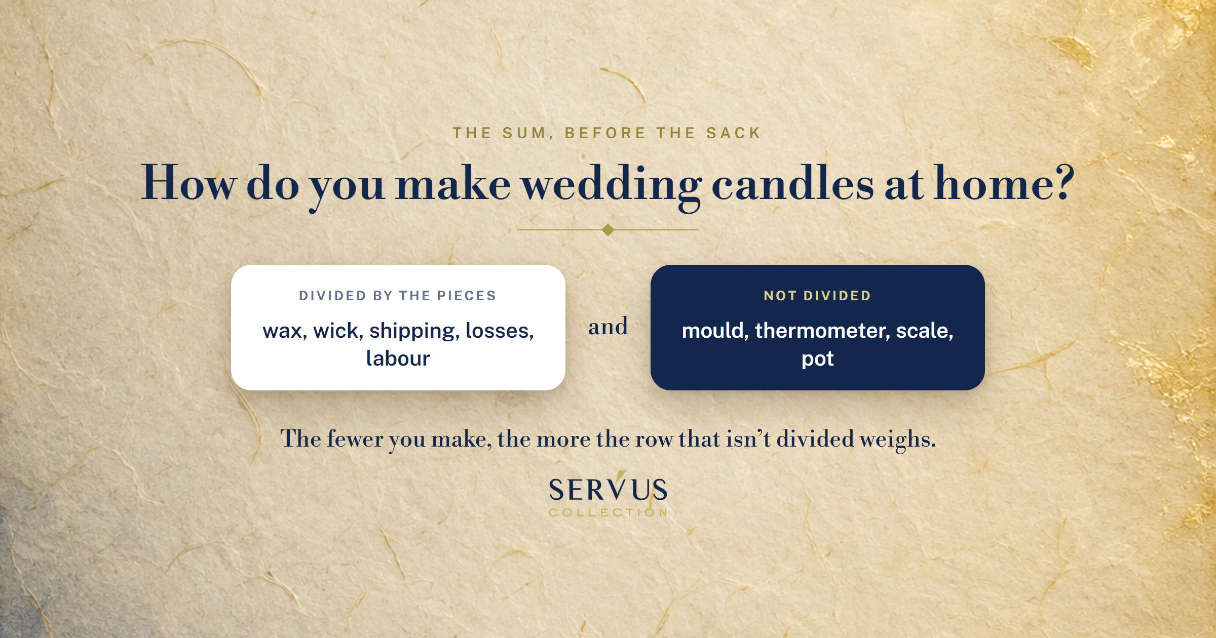How to make wedding candles at home, and when it isn’t worth it