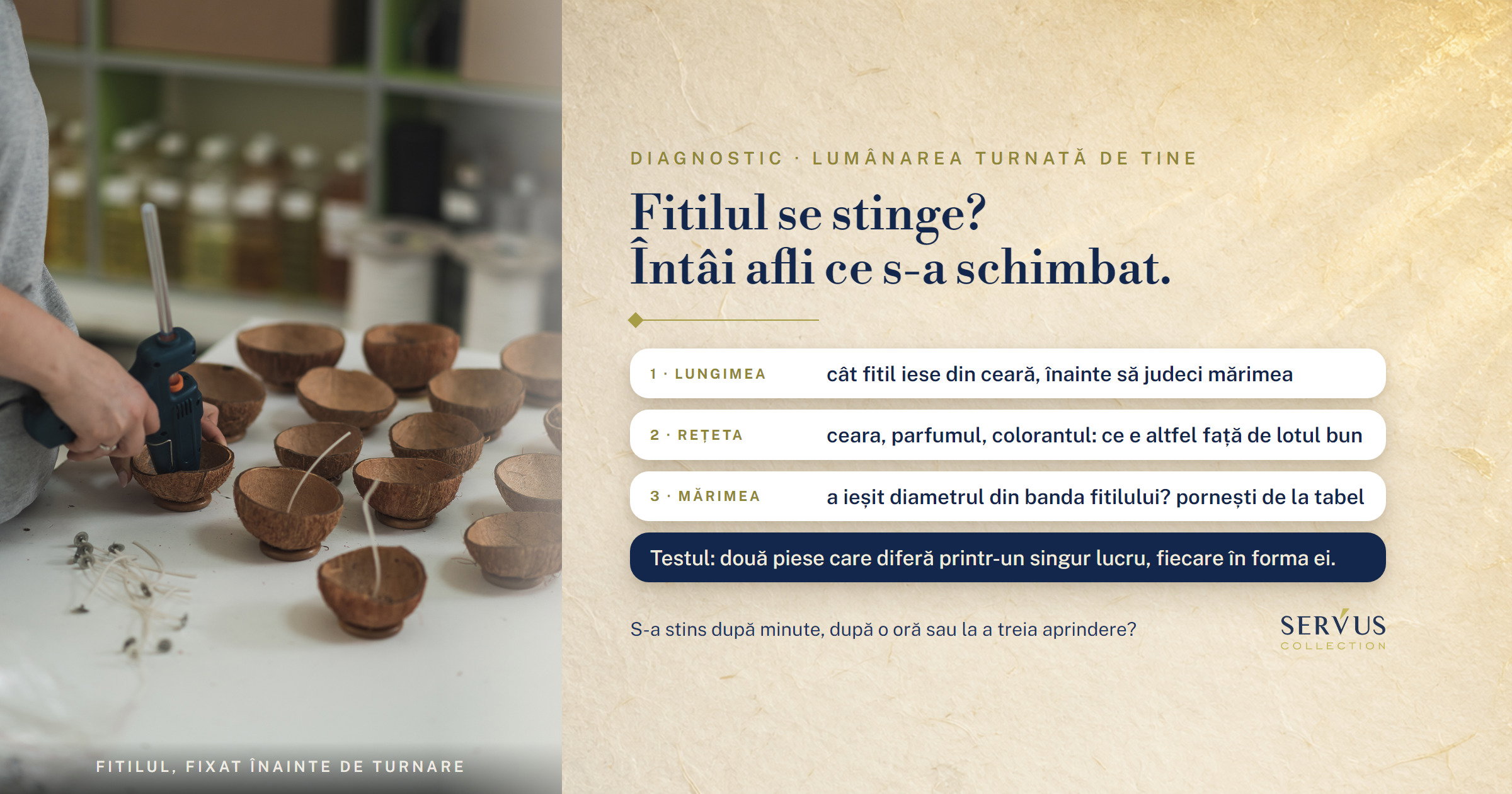 Fitilul se stinge în lumânarea turnată de tine: ce citești din asta