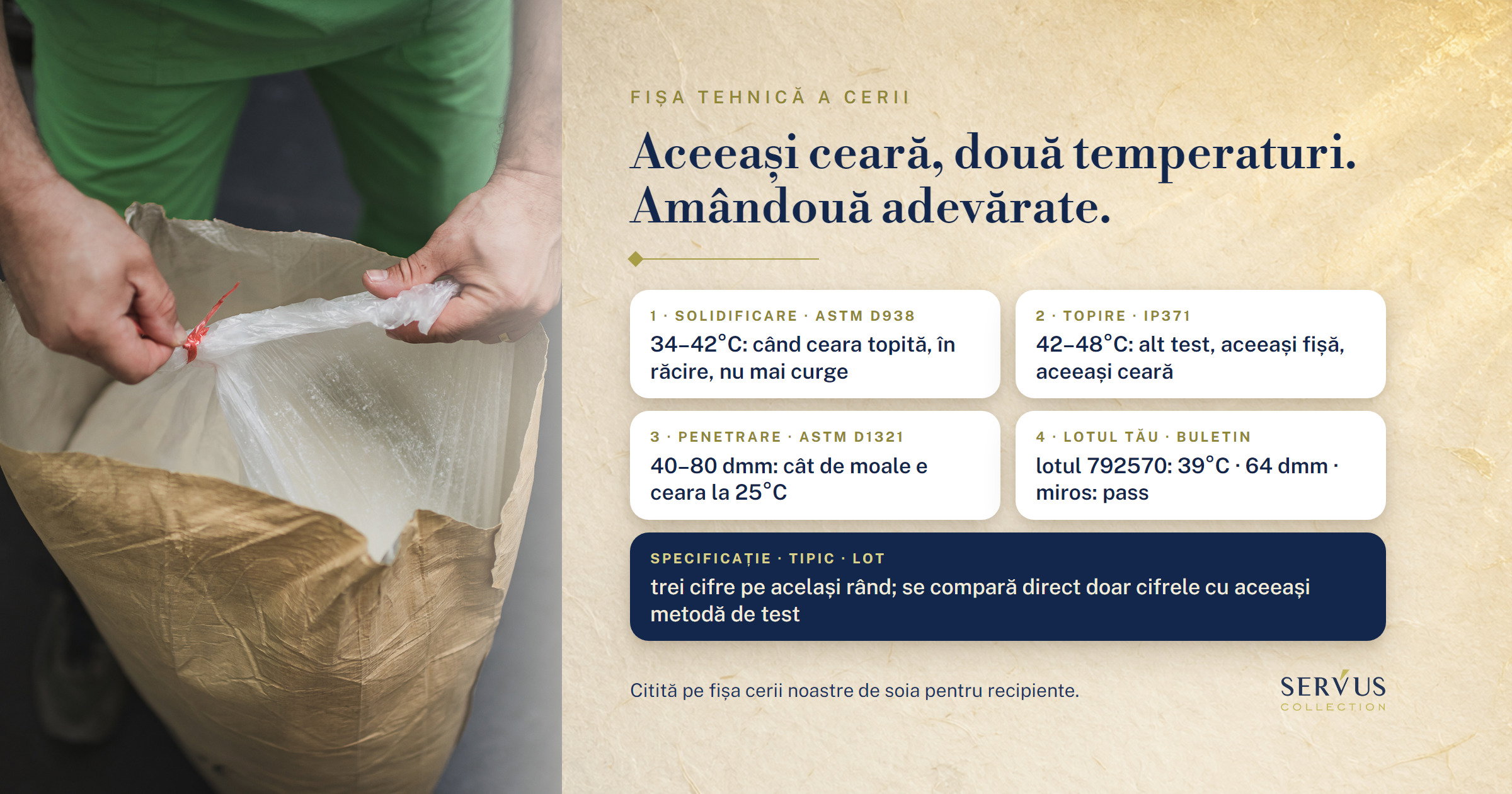 Cum citești fișa tehnică a cerii fără să fii chimist