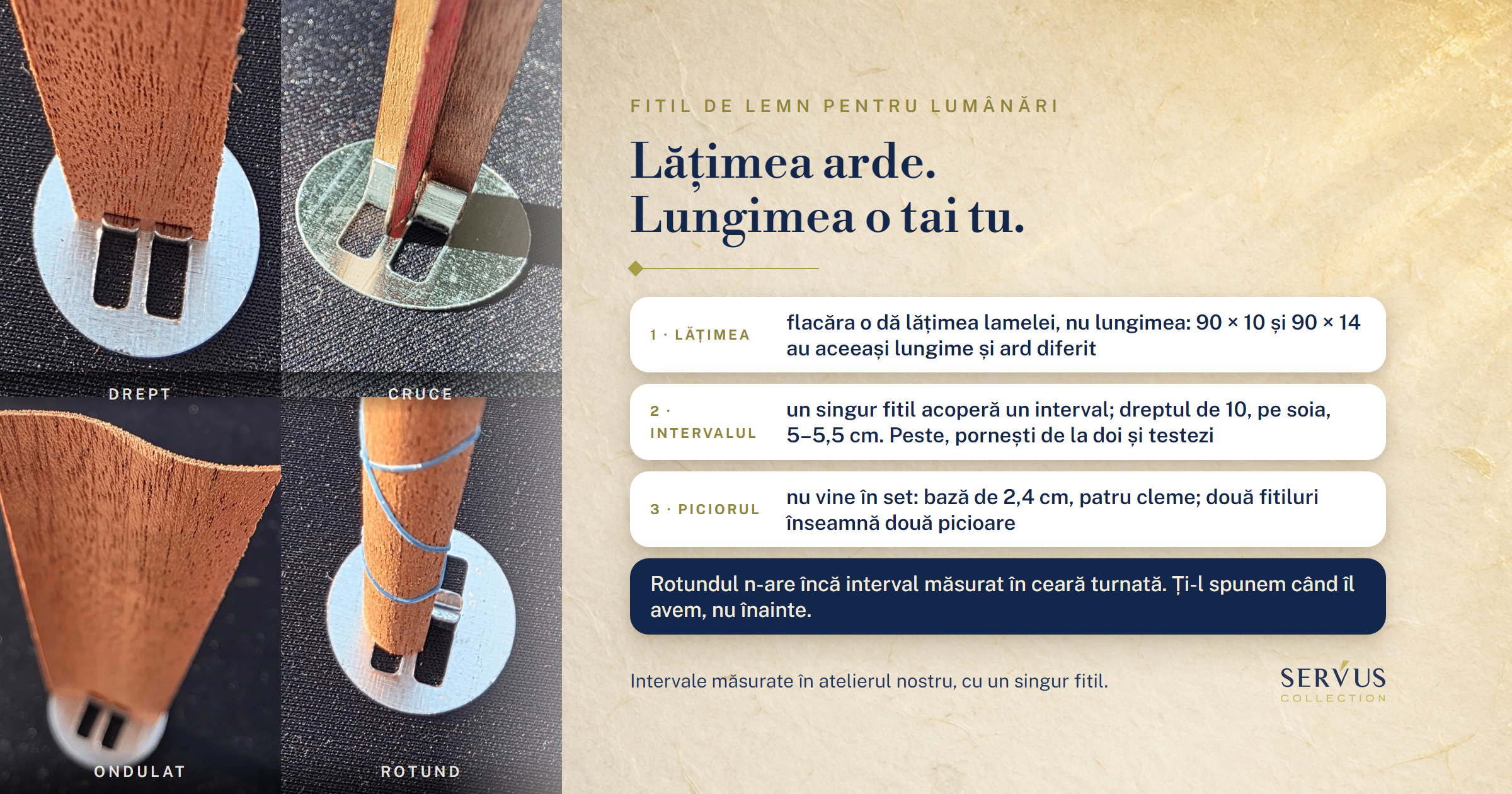 Fitil de lemn pentru lumânări: cum îl alegi după lățime și cât acoperă singur