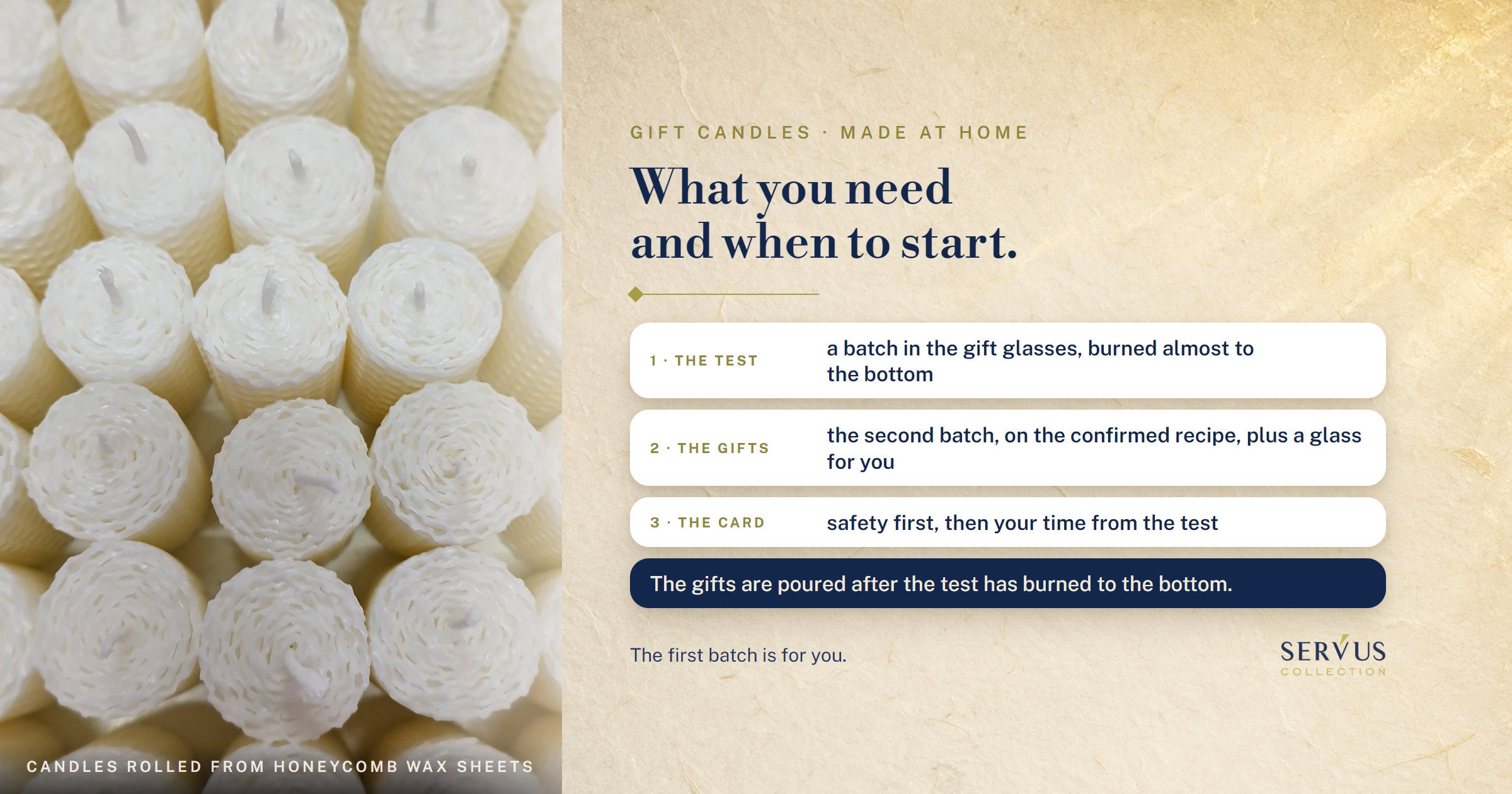 Homemade gift candles for the holidays: what you need and when to start