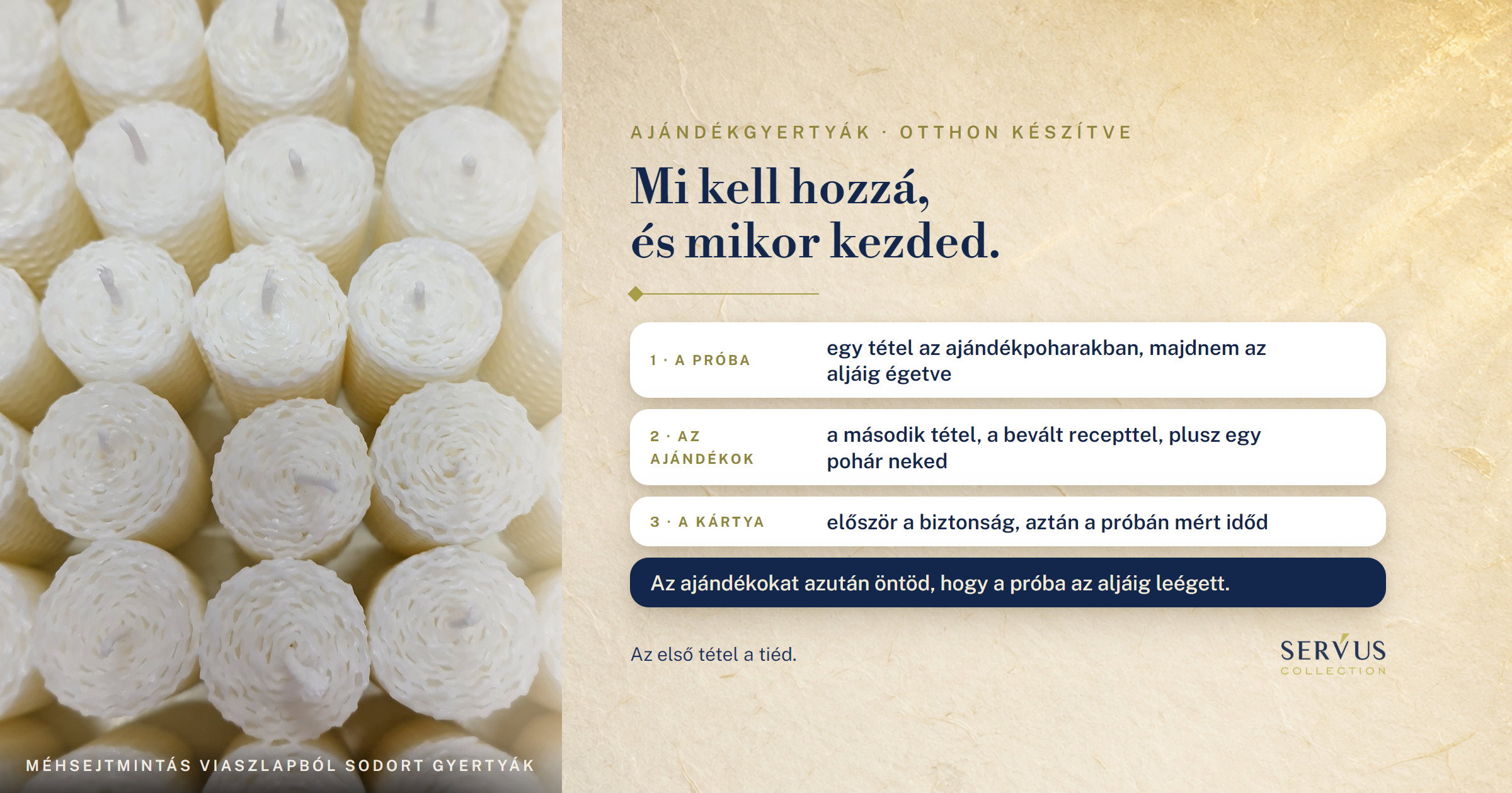 Otthon készült gyertyák ünnepi ajándéknak: mi kell hozzá, és mikor kezded