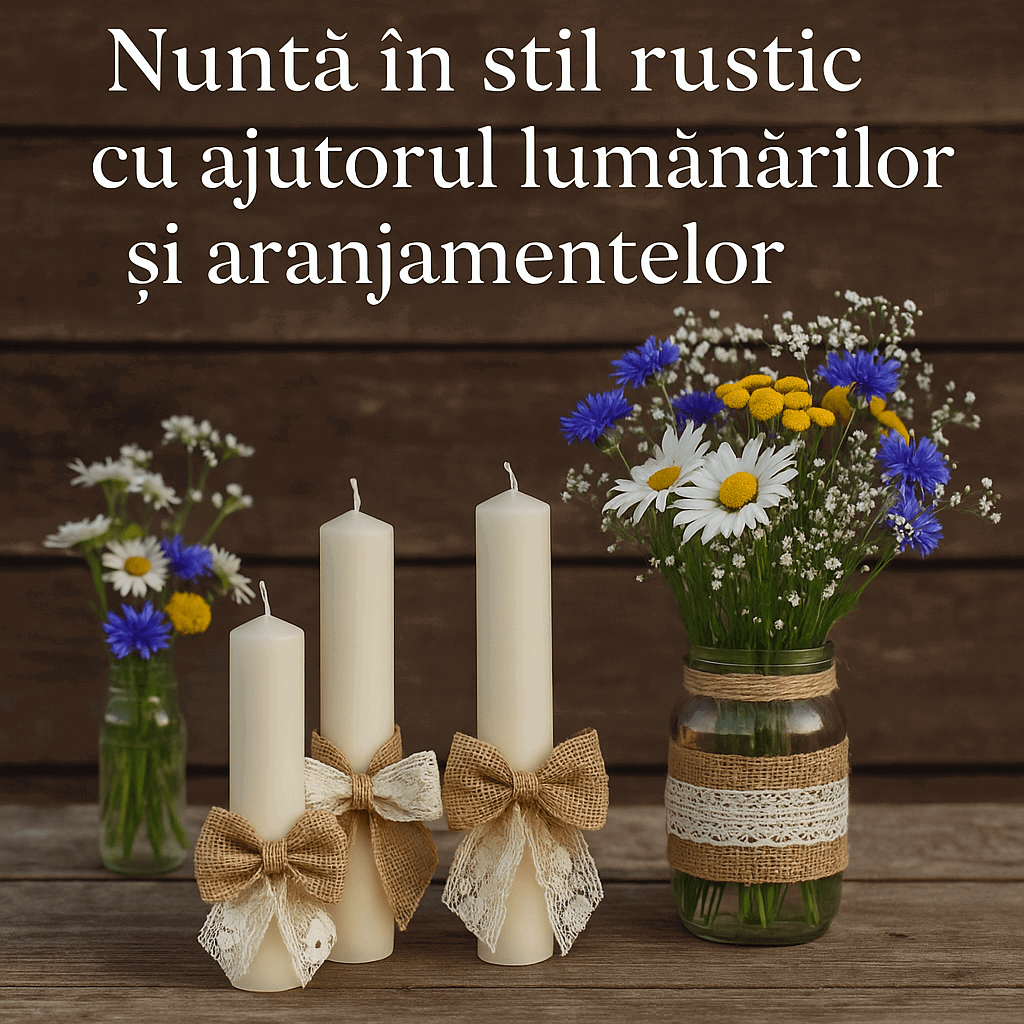 Nuntă Rustică cu Personalitate: Cum se integrează lumânările în decorul natural