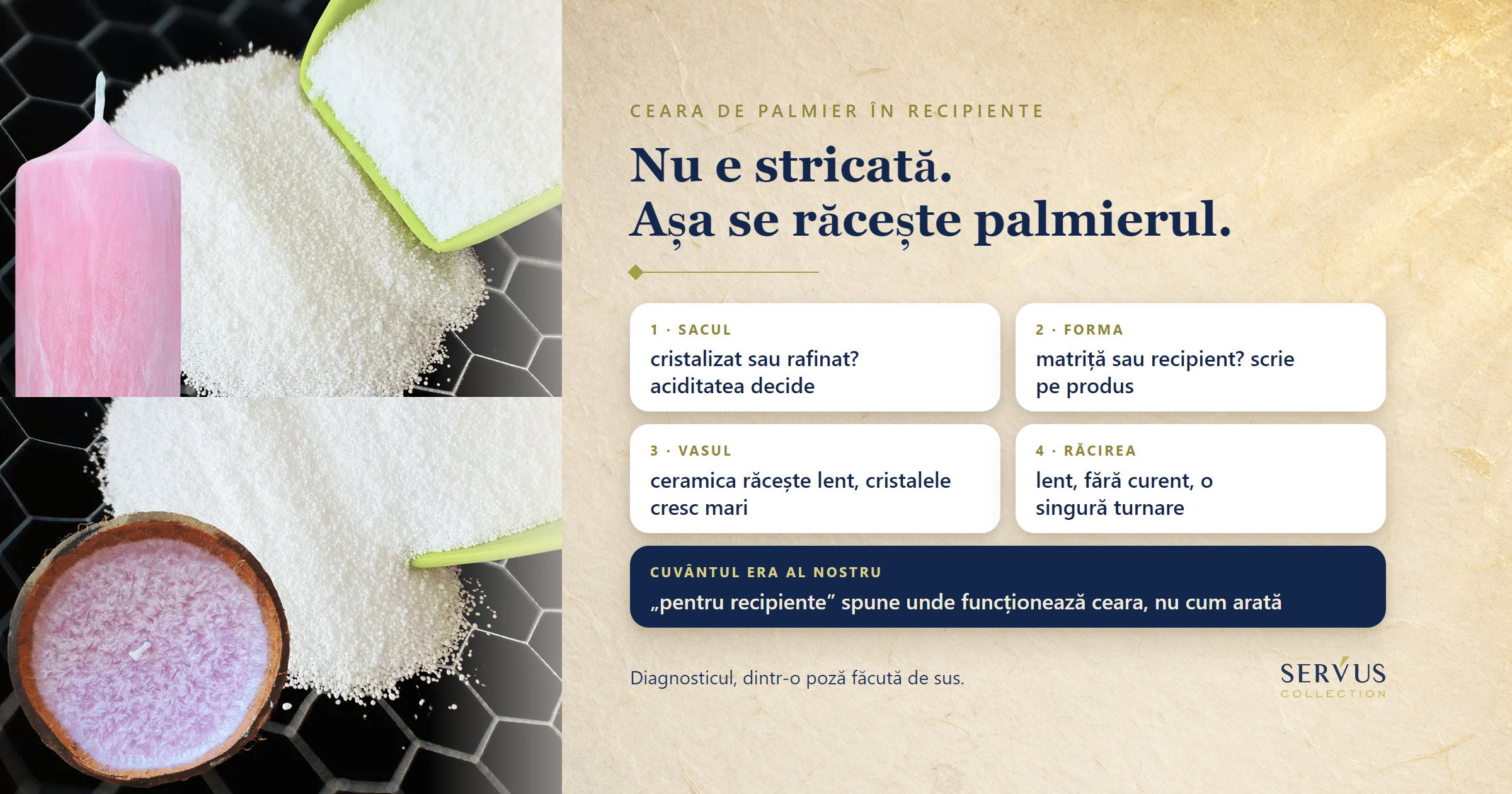 De ce e granulată ceara de palmier și când e chiar ce ai cumpărat