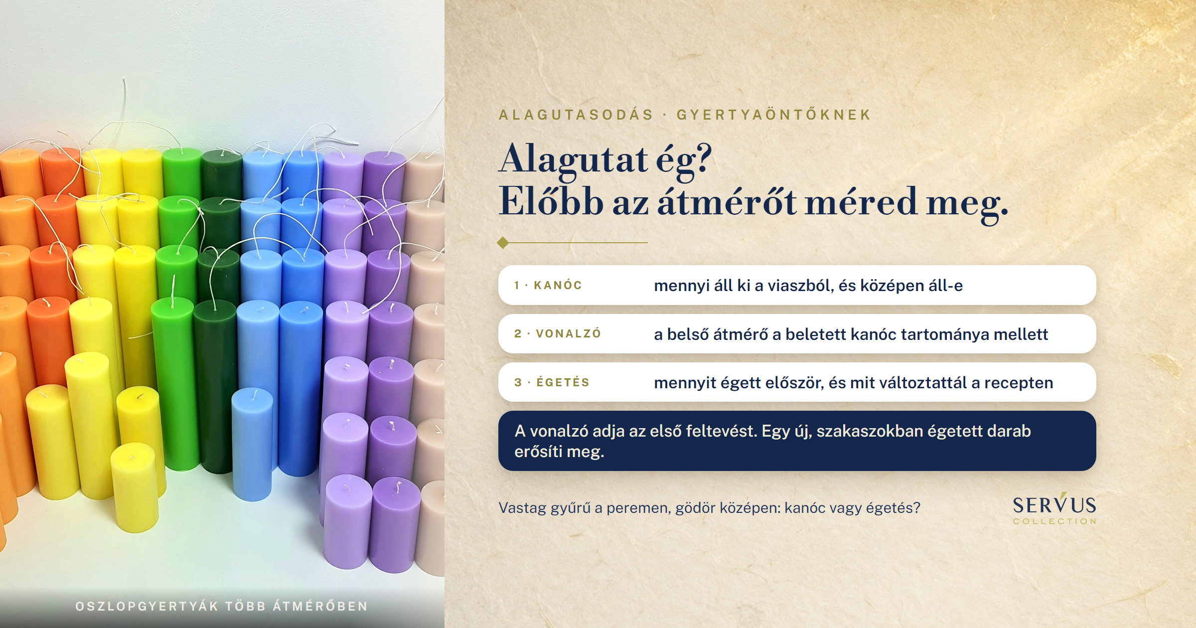 A gyertya alagutasodása: előbb megméred a poharat, aztán ítéled meg az első égetést