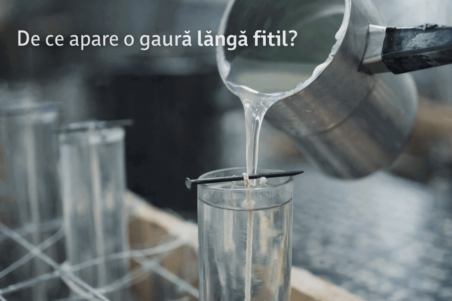 De ce apare o gaură lângă fitil după răcire? Fenomenul „Sinkhole” și strategia de atelier Servus