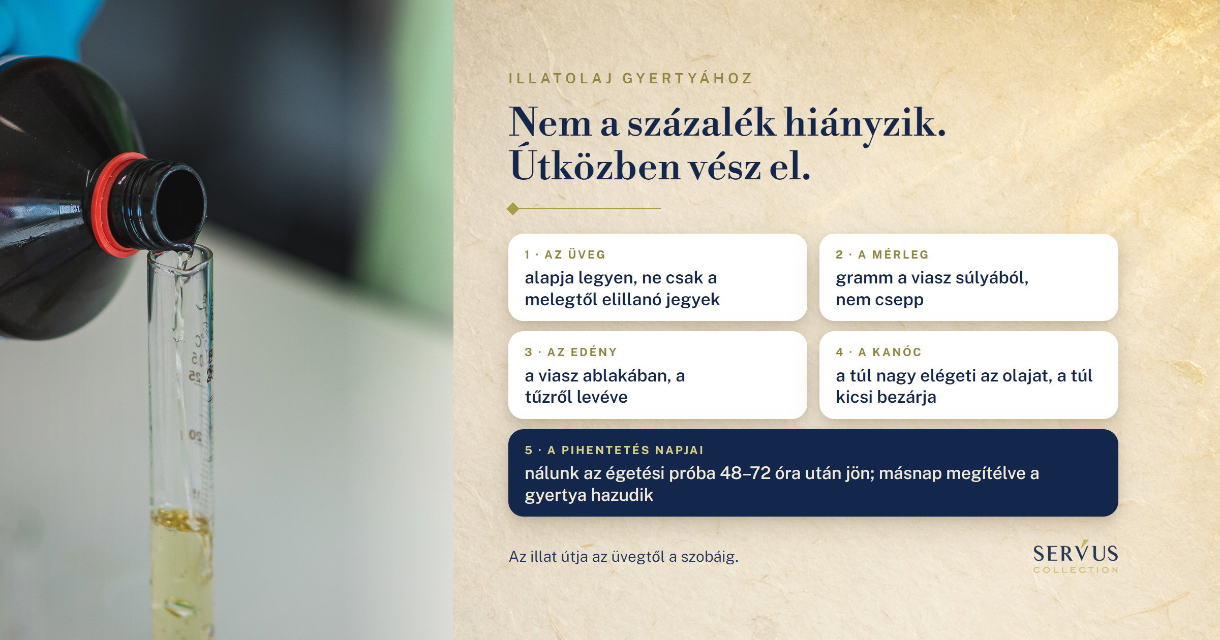 Illatolaj gyertyához: mennyit teszel bele, mikor adod hozzá, és miért nem érződik néha
