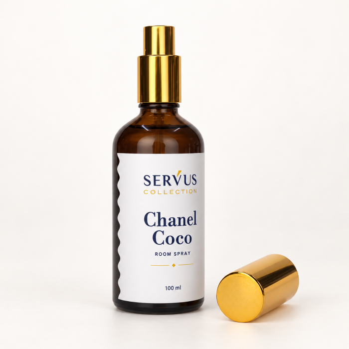 Parfum de cameră Chanel Coco 100 ml, sticlă de chihlimbar cu pulverizator auriu – Servus [3]