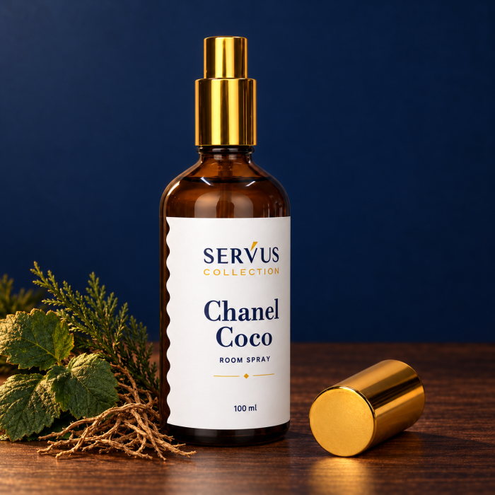Parfum de cameră Chanel Coco 100 ml, sticlă de chihlimbar cu pulverizator auriu – Servus [4]