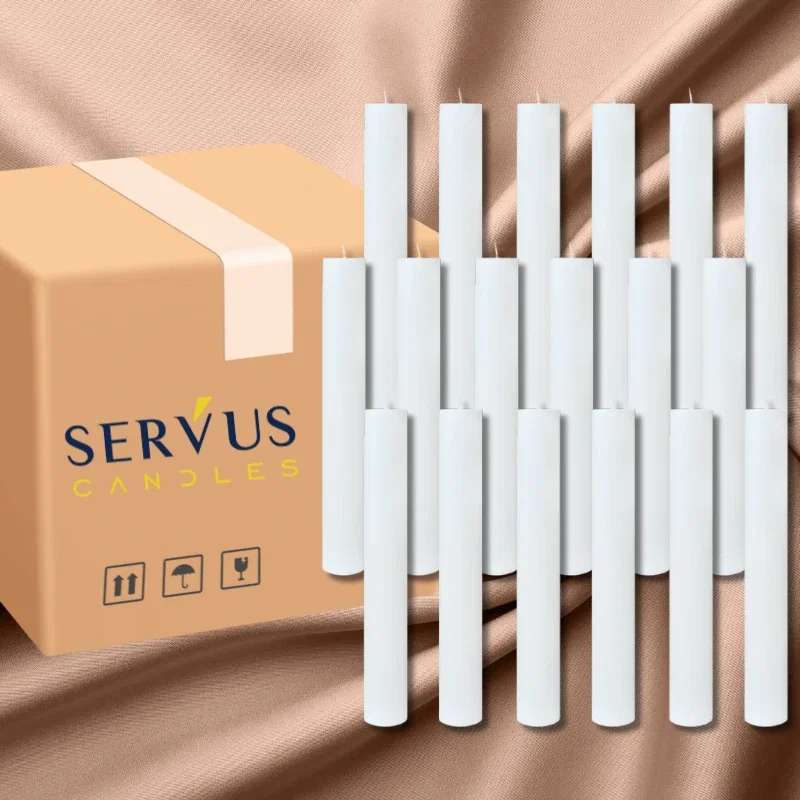 Bax 18 lumânări albe Ø4.5×30 cm [1]