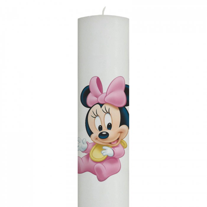 Lumanare Botez Baby Minnie cu babetica galbena [2]