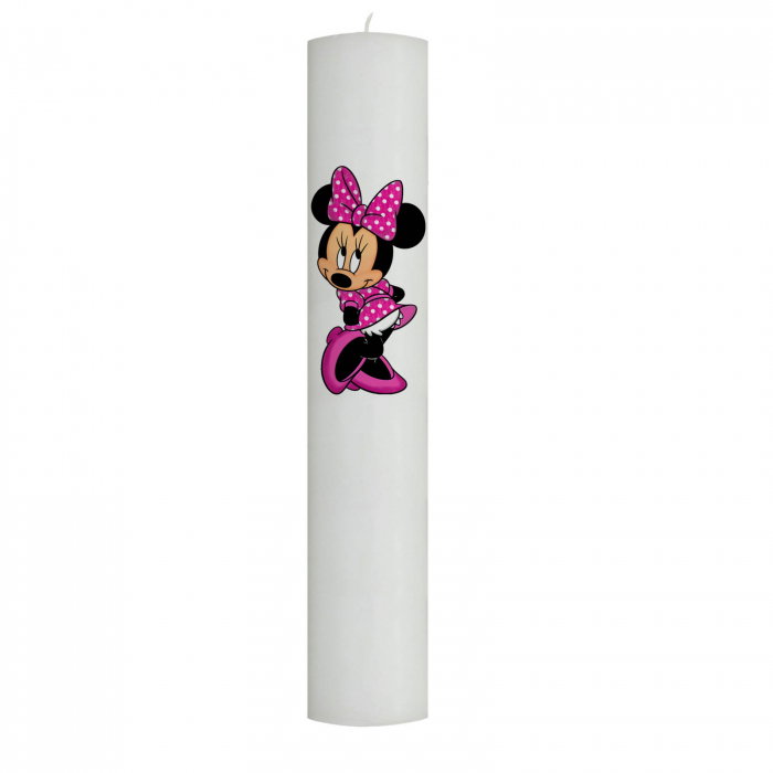 Lumanare Botez Minnie cu rochita roz [2]