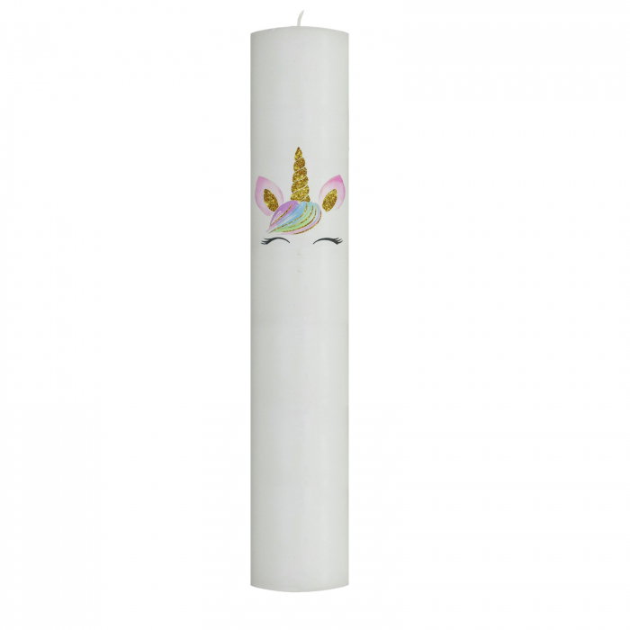 Lumanare Botez Unicorn cu sclipici [2]