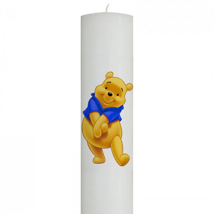 Lumanare Botez Winnie cu vesta albastra [2]