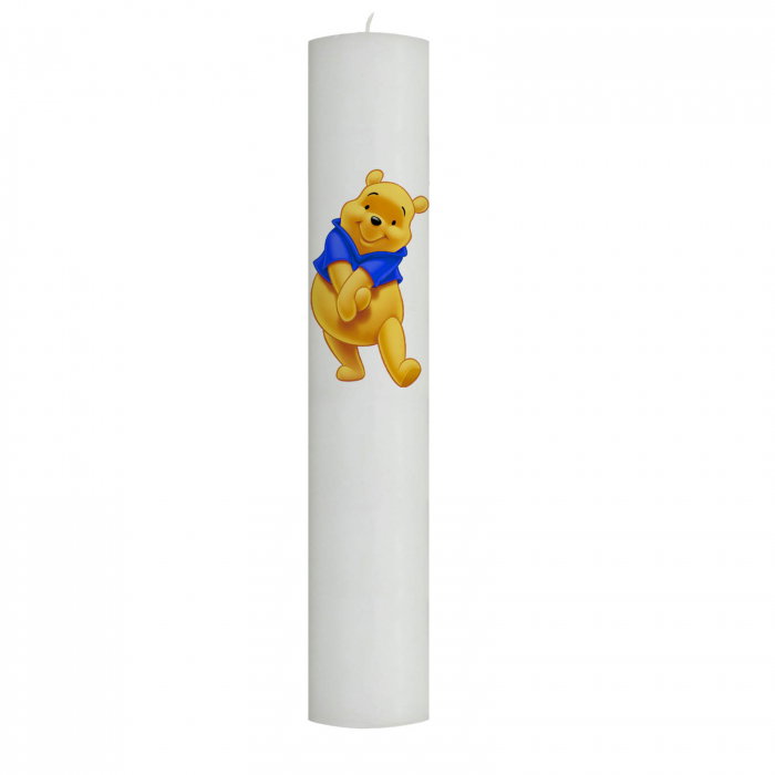 Lumanare Botez Winnie cu vesta albastra [5]