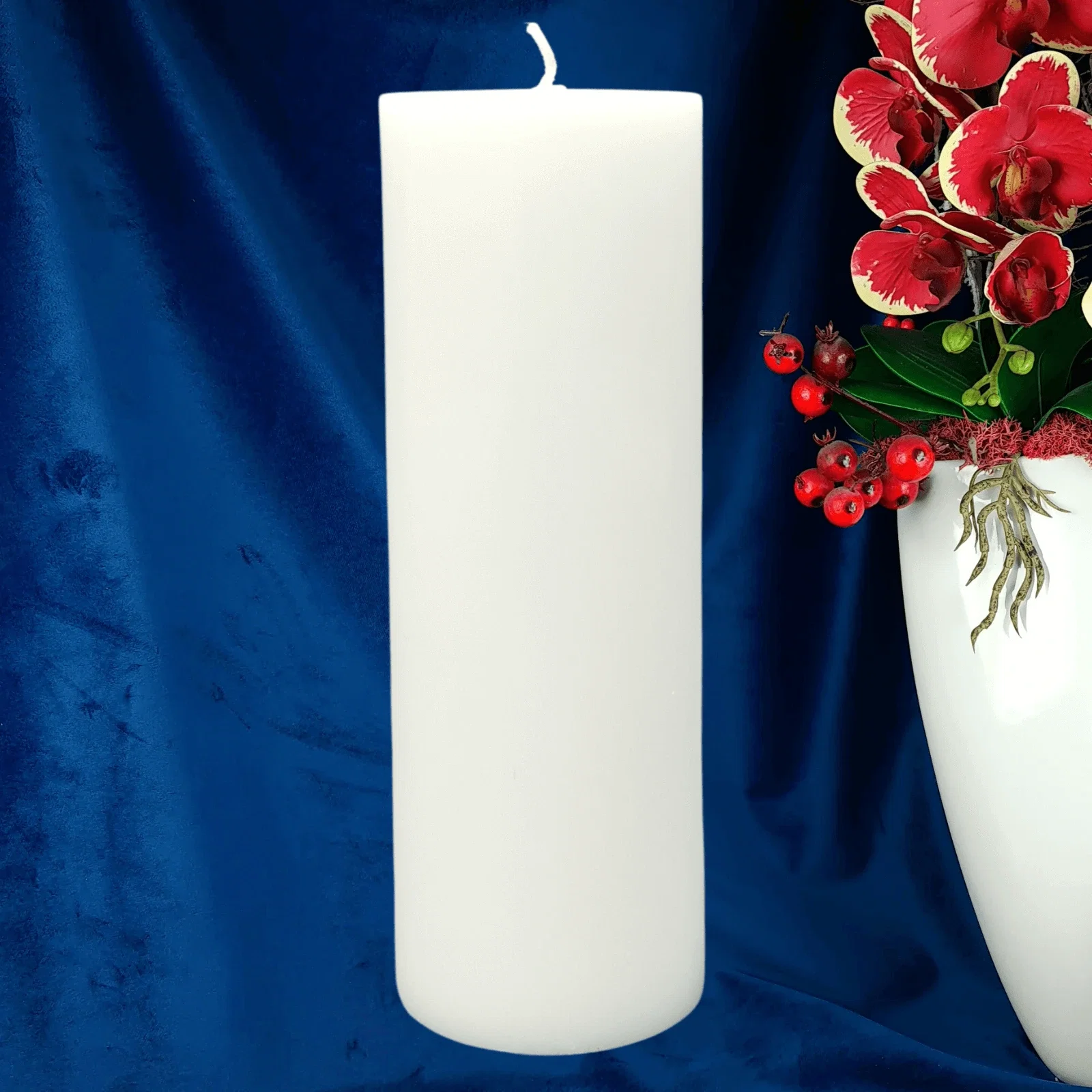 Lumânare Albă Decor [3]
