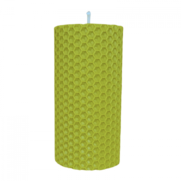 Lumânare tip Fagure din Ceară Colorată - Verde Lime [4]