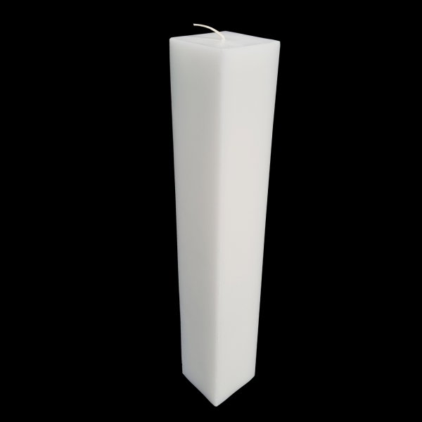 Lumanare Botez Patrata Alba H40cm L5.5cm [4]