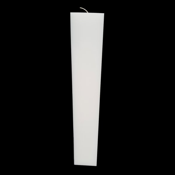 Lumanare Botez Patrata Alba H40cm L5.5cm [2]