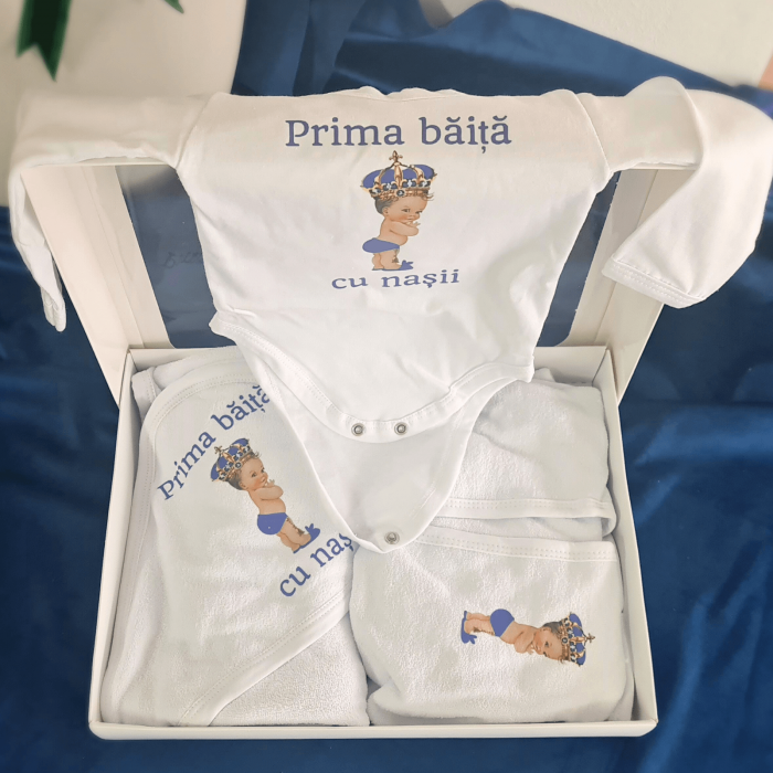Set Prima Baie de la Na?i Imprimat "Prin? Albastru" [1]