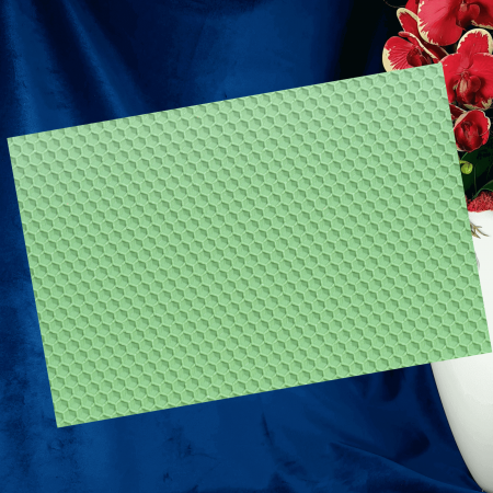 Foiță tip fagure din ceară colorată -  Verde deschis [3]