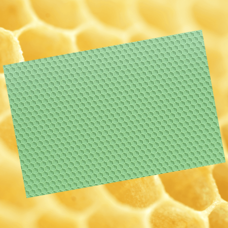 Foiță tip fagure din ceară colorată -  Verde deschis [1]