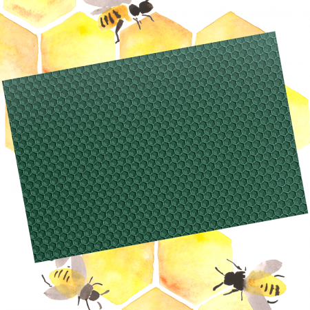 Ceară - matrițe (Pillar Wax) - Foiță tip fagure din ceară colorată - Verde Inchis