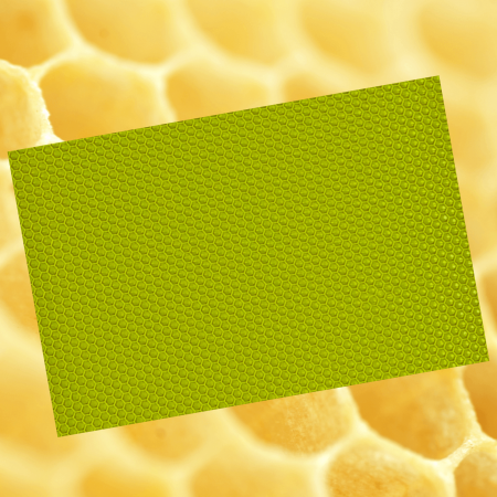 Foiță tip fagure din ceară colorată - Verde Lime [1]