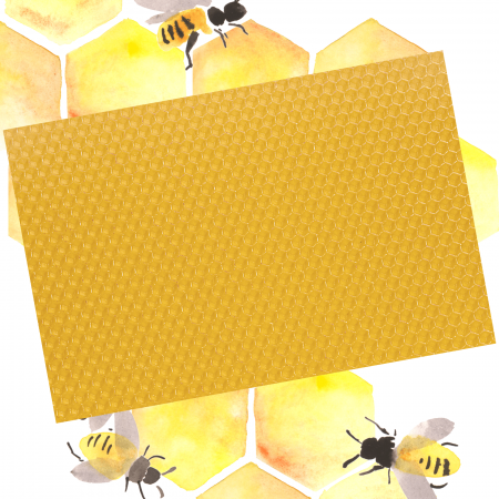 Ceară - matrițe (Pillar Wax) - Foiță tip fagure din ceară colorată - natural