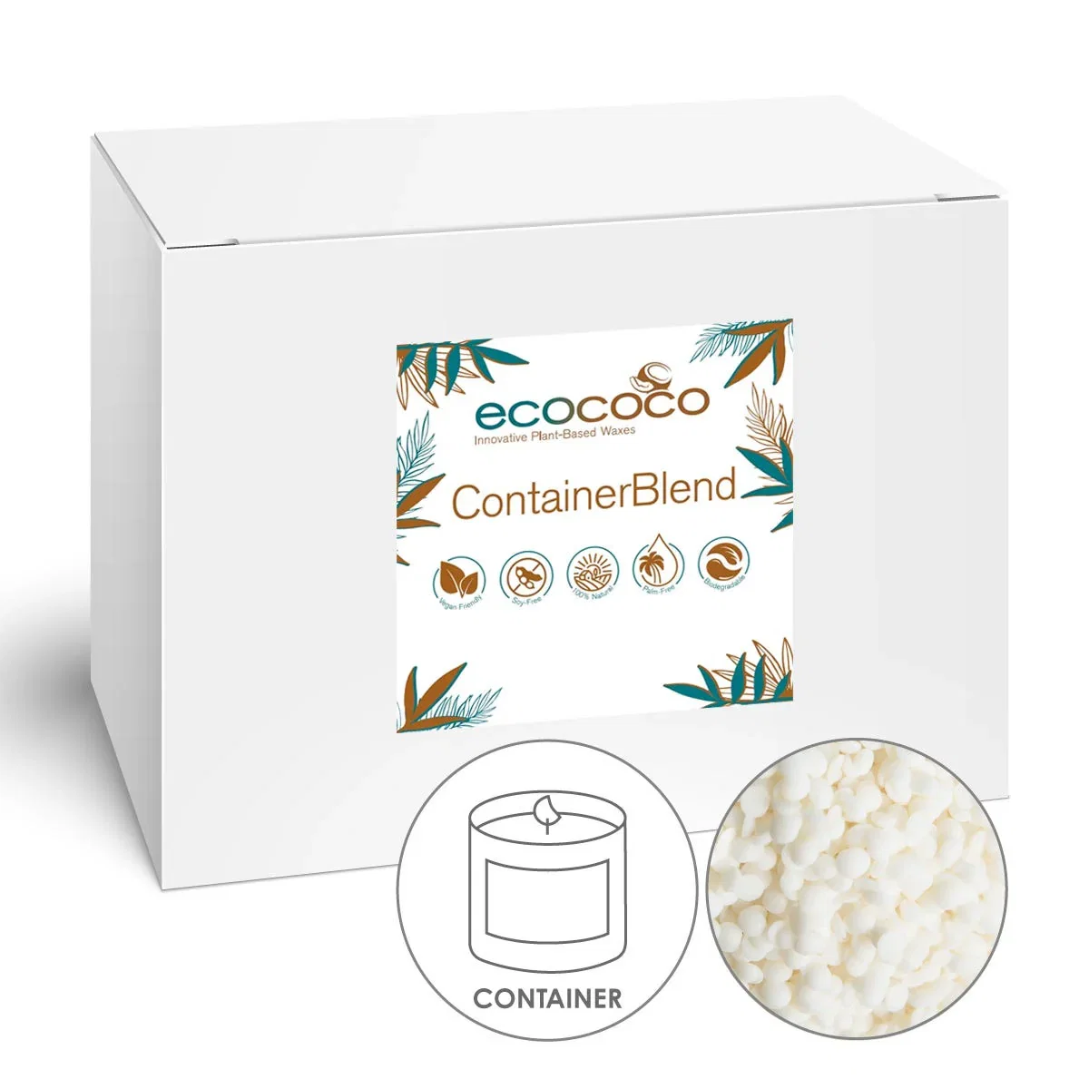 Ceară - recipiente (Container Wax) - Ceară de Cocos EcoCoco Container Blend