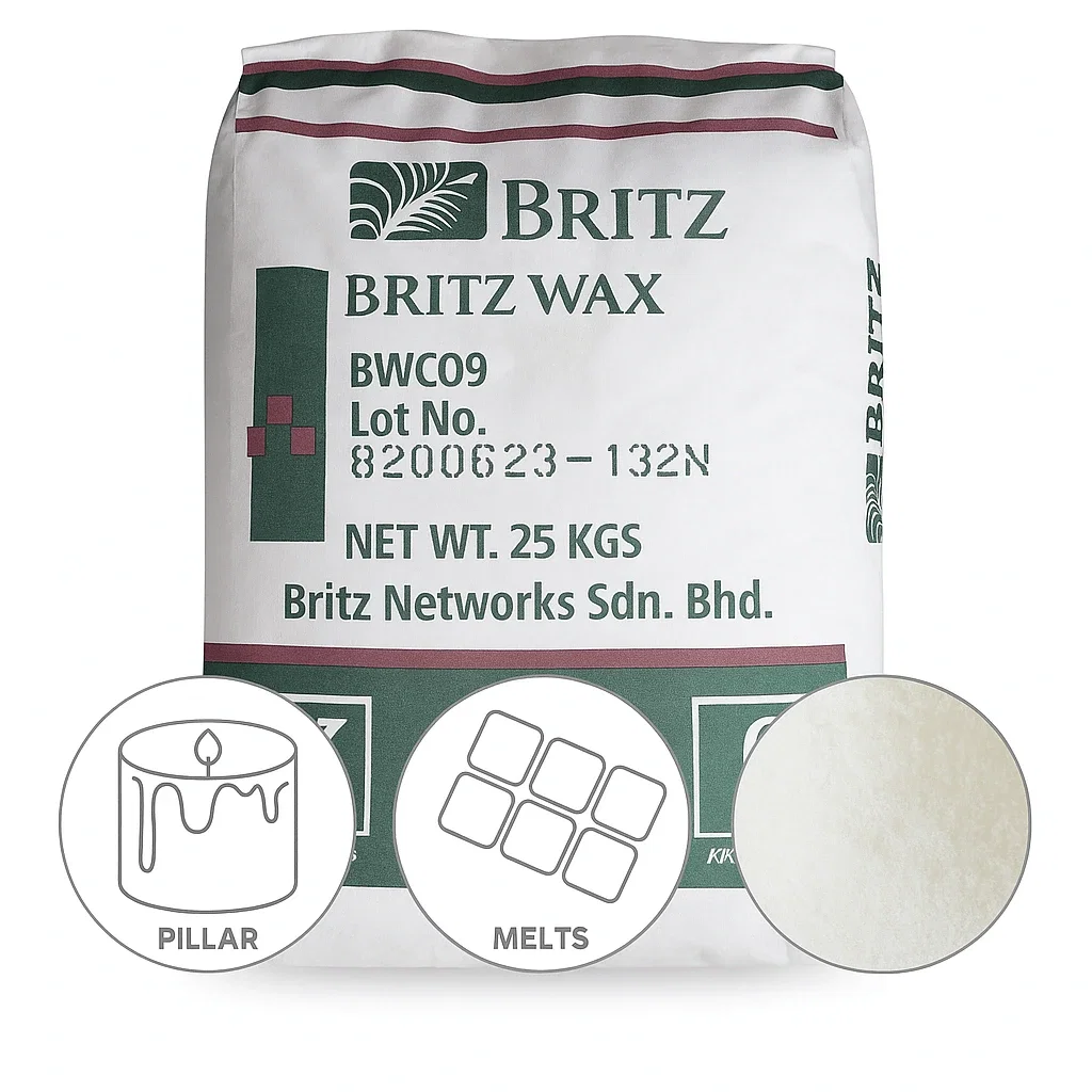 Ceară - matrițe (Pillar Wax) - Ceară de Palmier cristalizată BWC09 (matrițe)