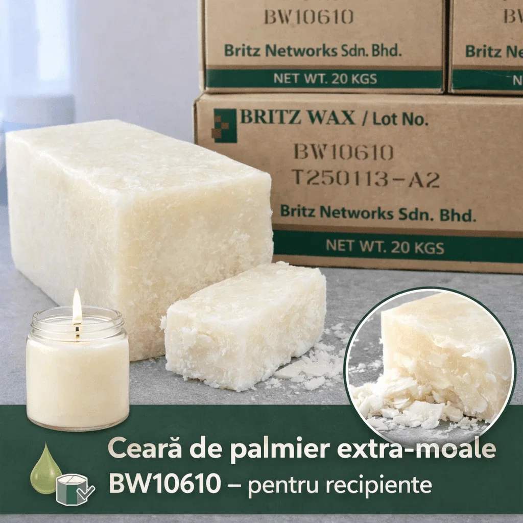 Ceară - recipiente (Container Wax) - Ceară de palmier extra-moale BW10610 - pentru recipiente