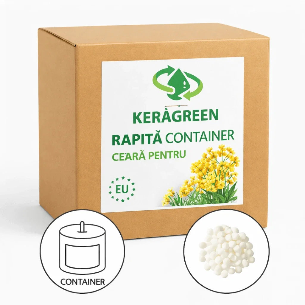Materii Prime – Lumânări & Săpun - Ceara de Rapiță Keragreen Container