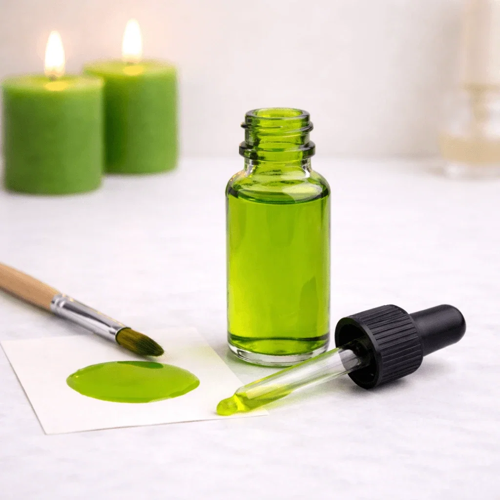 Colorant – Lumânări - Colorant Lichid Lime Green 20 ml - cu pipetă