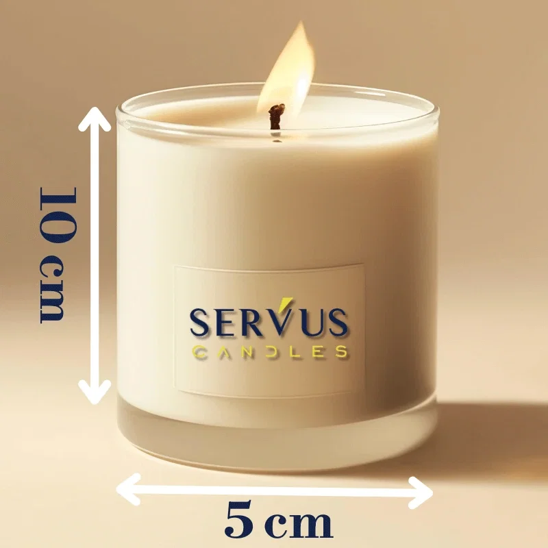 Fitil Cerat din Bumbac cu Suport 10 cm | Ø Ardere ~5 cm - Seria Profesională SHW [3]